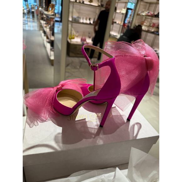 Jimmy choo hot pink bow heel - Picture 5 of 6